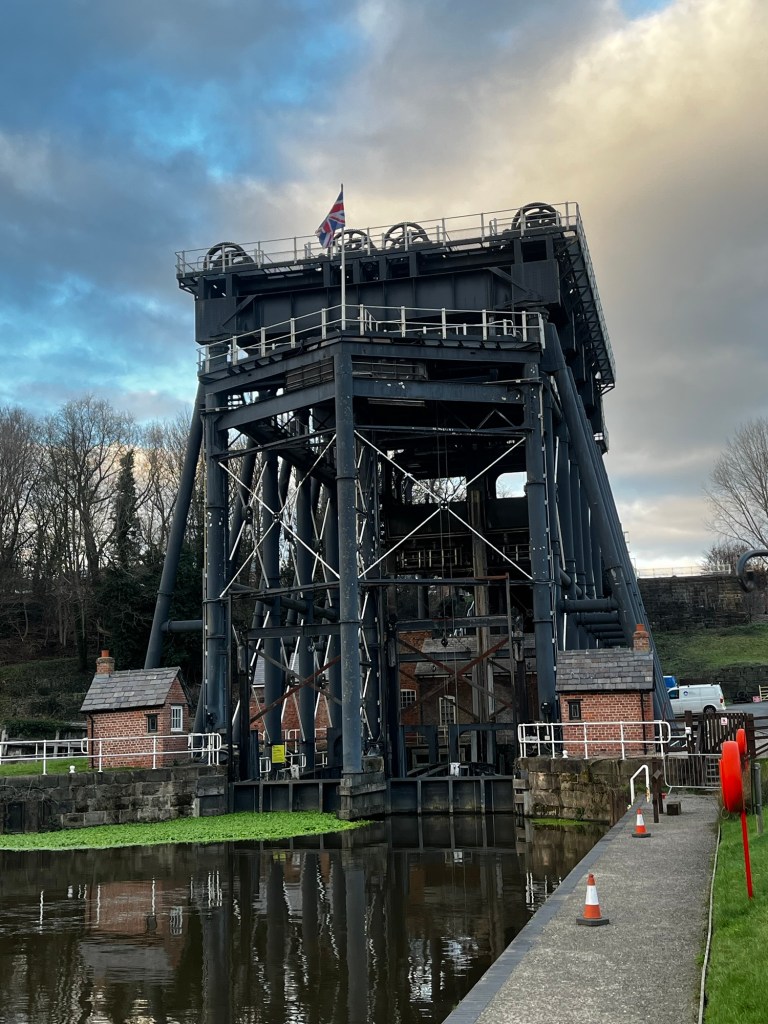 Photo of The Anderton Boat from the bottom